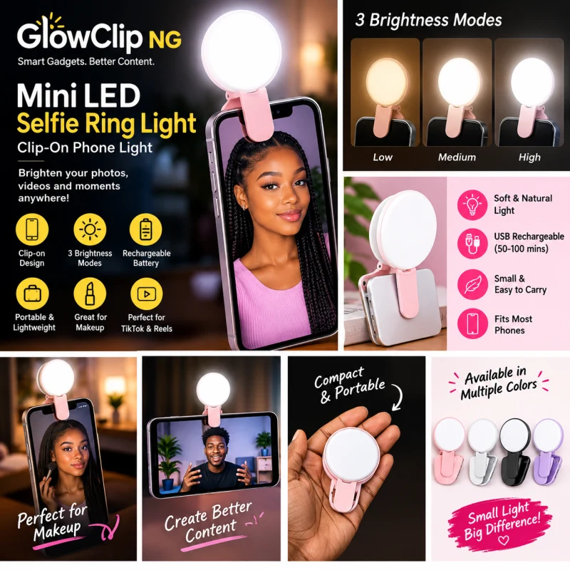 Mini LED Selfie Ring Light